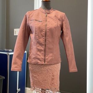 ONLY BRAND MOTO FAUX LEATHER JACKET